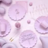 Akryl Kagetopper "Happy Birthday" - Lavendel