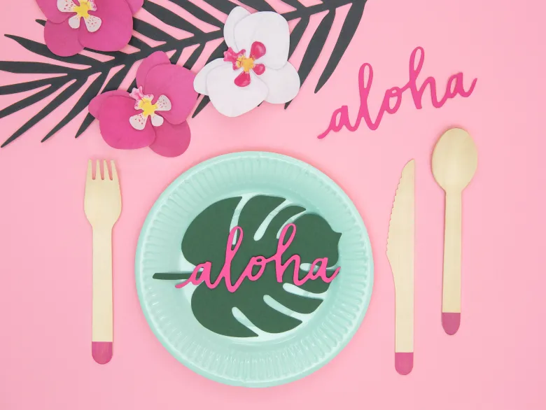 Aloha Bordkort, Monstera Blade