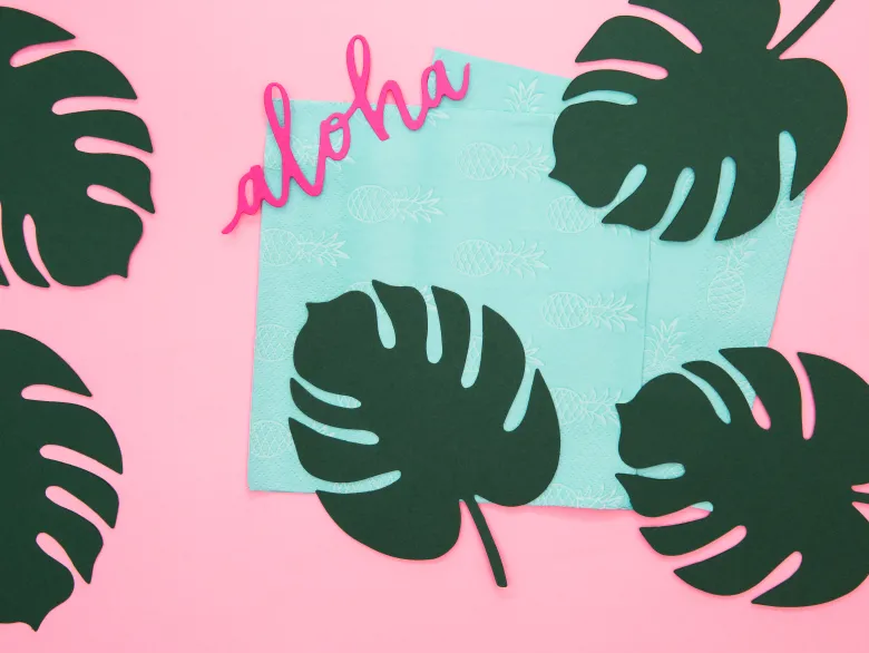 Aloha Bordkort, Monstera Blade