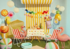 Aperol Spritz Folie ballon - 34 x 100 cm