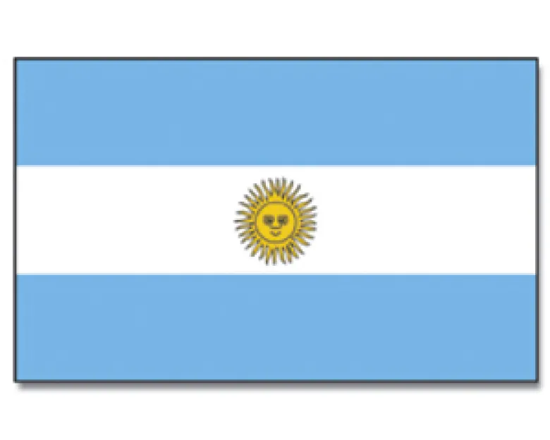 Argentinsk flag 90 X 150cm.