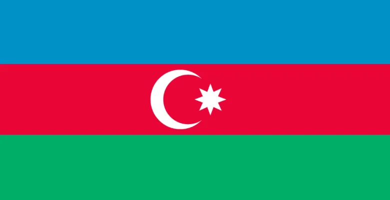 Aserbajdsjan Flag, 90 x 150 cm