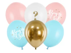 Ballon 30 cm,Boy Or Girl, Mix (6 Stk.)