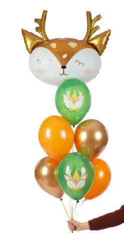 Ballon 30 cm, Dådyr, Mix (6 Stk.)