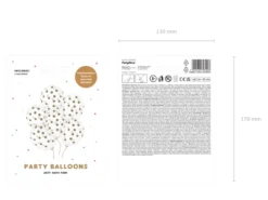 Ballon 30 cm, Dots, Krystal Klar (6 Stk.)