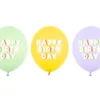 Ballon 30 cm, Happy Birthday, Mix (50 Stk.)