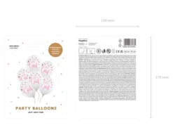 Ballon 30 cm, It'S A Girl, Pastel Pure Hvid (6 Stk.)
