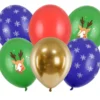 Ballon 30 cm Merry Christmas, Mix (6 Stk.)