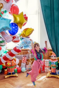 Ballon 30 cm Merry Christmas, Mix (6 Stk.)