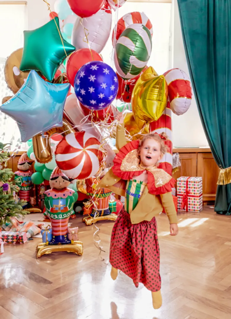 Ballon 30 cm Merry Christmas, Mix (6 Stk.)