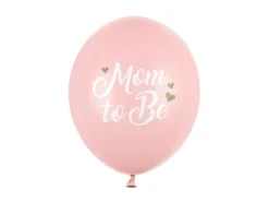 Ballon 30 cm, Mom To Be, Pastel Pale Pink (6 Stk.)