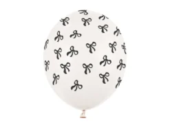 Ballon 30 cm, Sløjfer, Pastel Off-Hvid (6 Stk.)