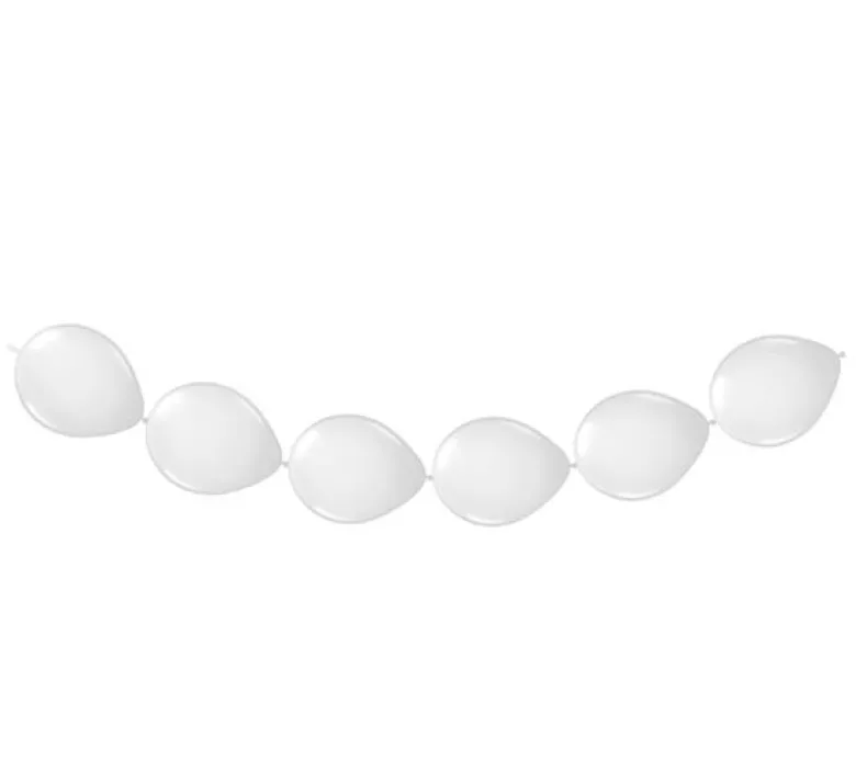 Ballonguirlande - Hvid