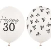 Ballon Med Tal 30 cm, 30, Pastel Off-Hvid (50 Stk.)