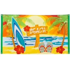 Beach Party Stofbanner, 150 x 90 cm