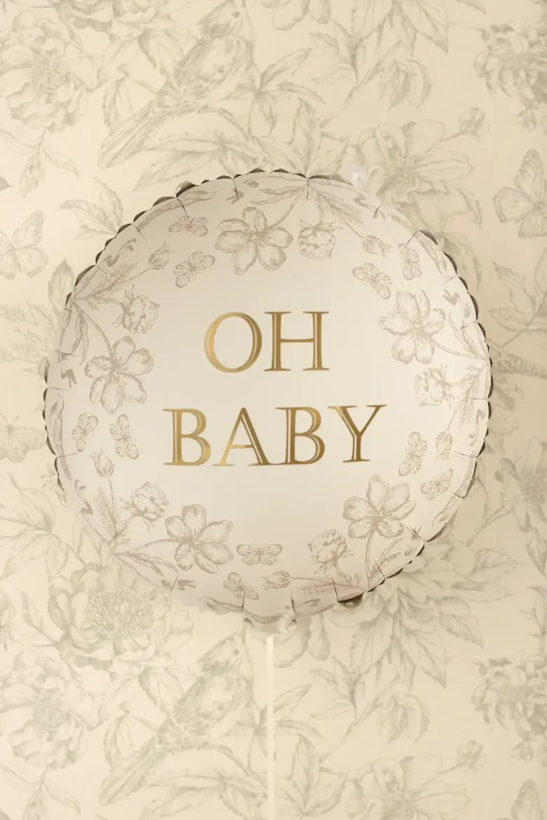 Beige "Oh Baby" Ballon