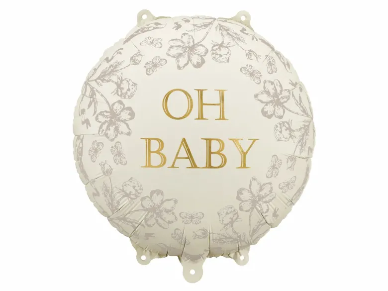 Beige "Oh Baby" Ballon