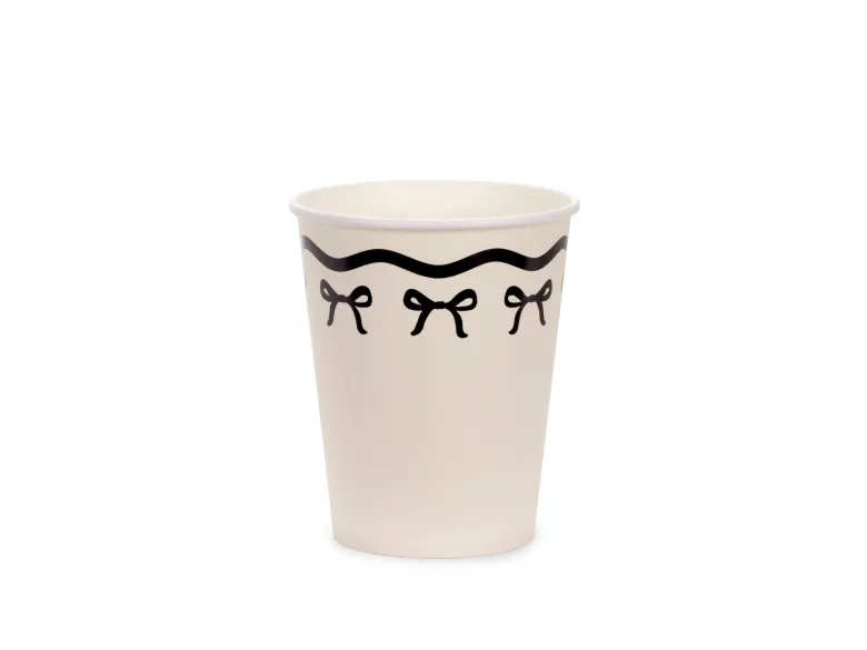 Beige Papkrus med Sløjfer, 6 stk.