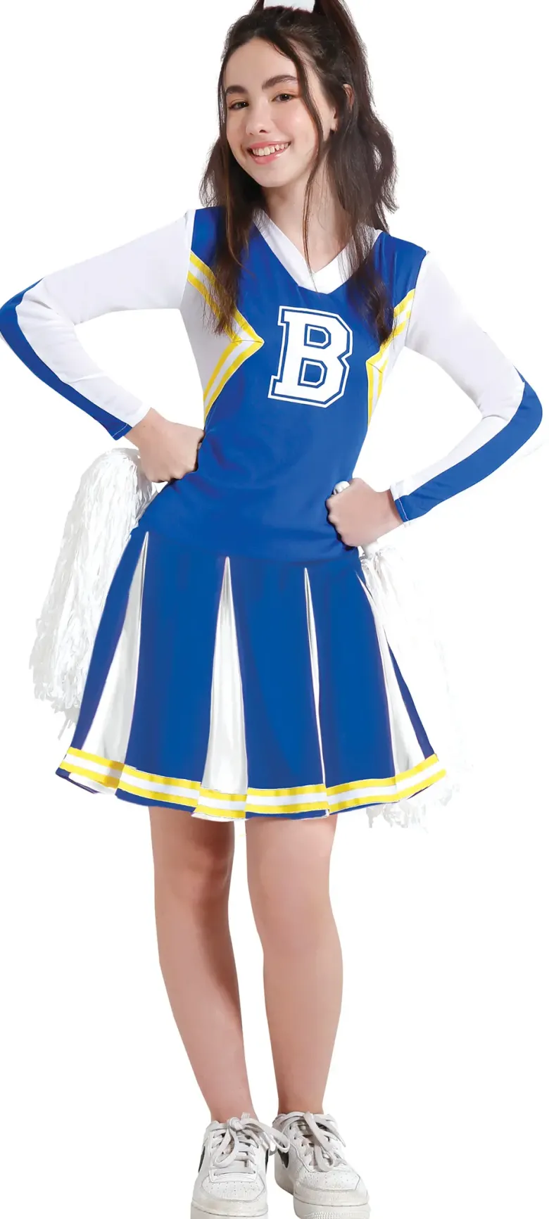 Blå Cheerleader Uniform til Teens