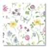 Blomstret "Veronique" Airlaid Middagsservietter, 50 stk.