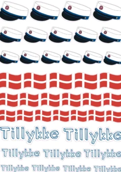 Blå Student Klistermærker
