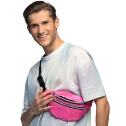 Bæltetaske Holografisk Pink
