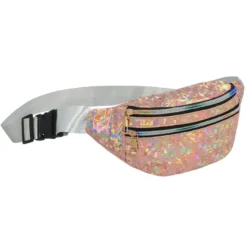 Bæltetaske Holografisk Rosegold