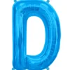 Blåt Folie Bogstav "D"