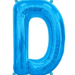 Blåt Folie Bogstav "D"