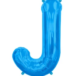 Blåt Folie Bogstav "J"