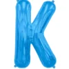 Blåt Folie Bogstav "K"