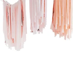 Blush & Rosegold Crepebånd Loftsdekoration
