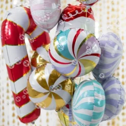 Bolsjestribet Ballon, Pastel - 35 cm