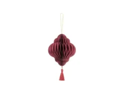 Bordeaux Lanterne Juleornament, 12 x 15 cm