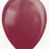 Bordeaux Metallic Latex Balloner 30 cm, 10 stk