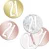 Bordkonfetti 21 År - Happy BDAY Rosegold Glitz