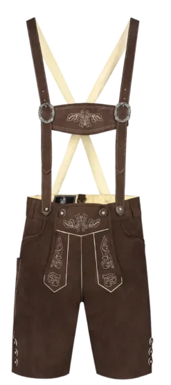 Brune Lederhosen, Kort Model i 11 Størrelser