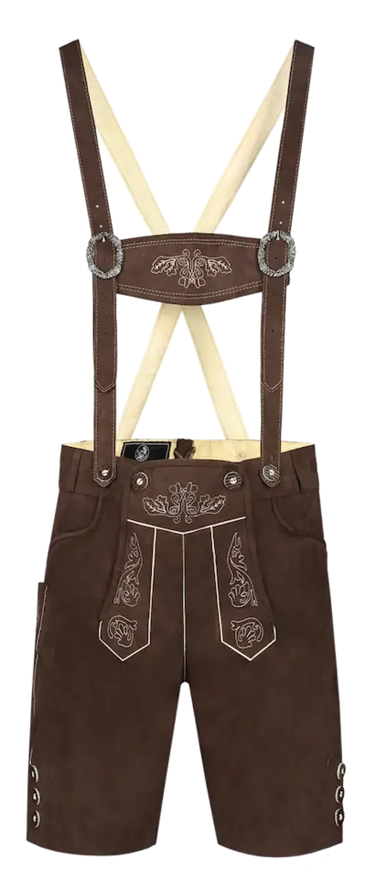 Brune Lederhosen, Kort Model i 11 Størrelser