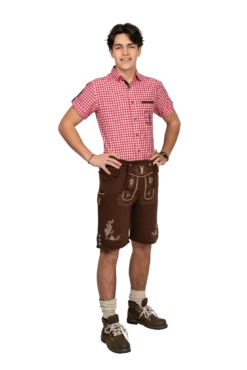 Brune Tyrolerbukser i Joggingstof (Isoli)