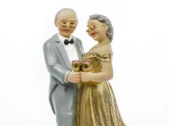 Bryllupskagefigur - Guldbryllupsparret