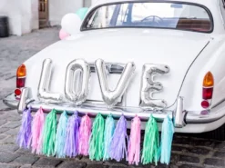 Bryllupspynt til Bilen - Pastel