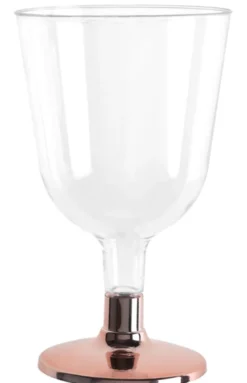 Buttet Vinglas m/Rosegold Fod 15cl, 6 stk.