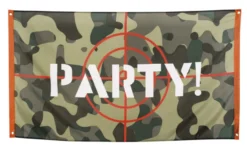 Camouflage party banner