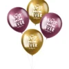 Chrome Balloner "Best Mom Ever", 4 stk.