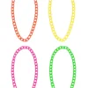 Chunky Neon Halskæder, 4 stk.