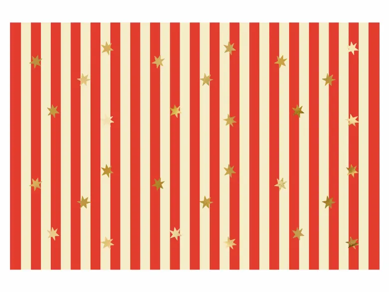 Cirkusstribet Papirdug, 180 x 120 cm