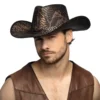 Cowboy Hat med Slangeskindsprint