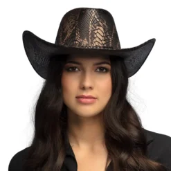 Cowboy Hat med Slangeskindsprint