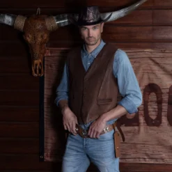 Cowboy Hat med Slangeskindsprint