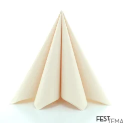 Cremefarvet Luksus Servietter, 40 x 40 cm, 20 stk.